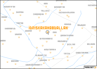 map of Idrīs Kākah ‘Abd Allāh