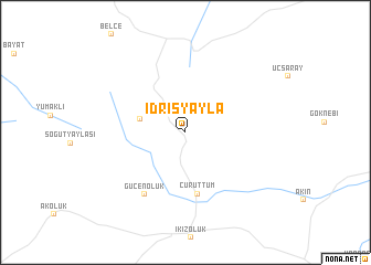 map of İdrisyayla