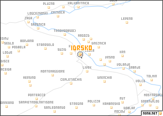 map of Idrsko