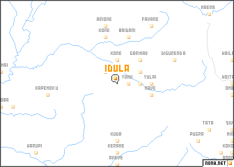 map of Idula