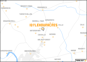 map of Idyle Hour Acres