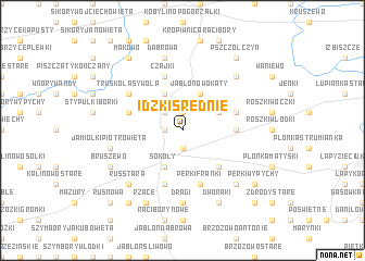 map of Idźki Średnie