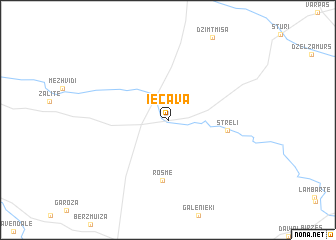 map of Iecava