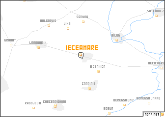 map of Iecea Mare