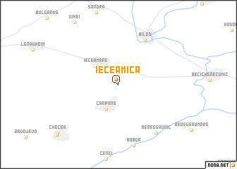 map of Iecea Mică