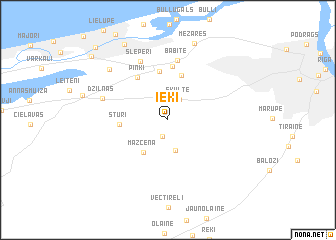 map of Ieķi