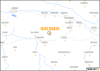 map of Iercoşeni
