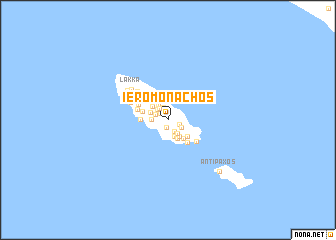 map of Ieromónachos