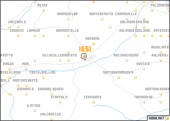 map of Iesi