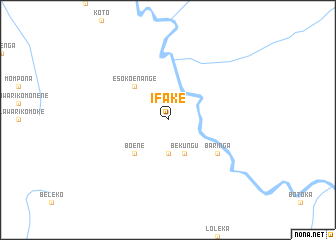 map of Ifake