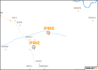 map of Ifake