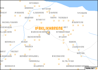 map of Ifaklikhârene