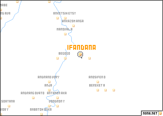 map of Ifandana