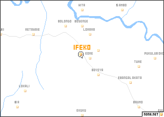 map of Ifeko