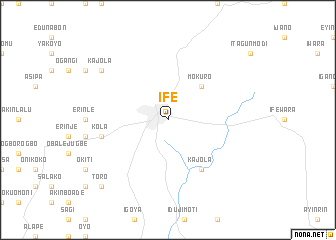 map of Ife