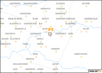 map of Ife