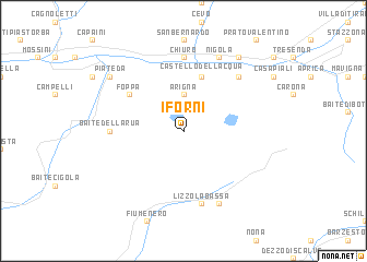 map of I Forni