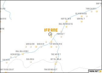 map of Ifrane