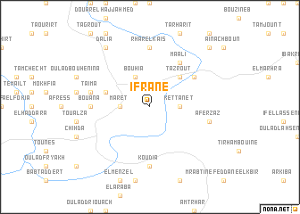 map of Ifrane