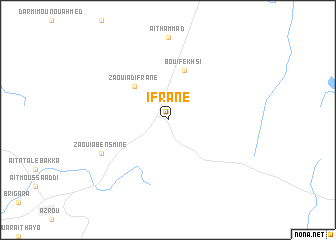 map of Ifrane