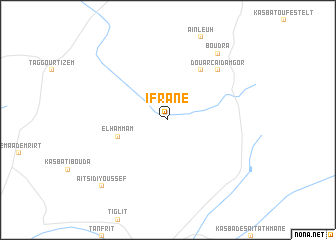 map of Ifrane