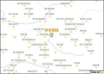 map of Ifrane