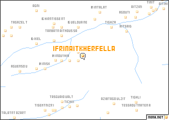 map of Ifri nʼAït Kherfella