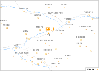 map of Igali