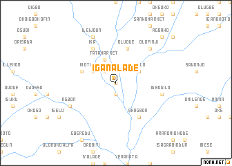 map of Igan Alade