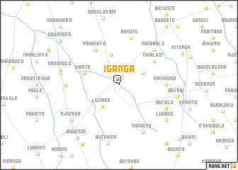 Map Of Iganga District Iganga (Uganda) Map - Nona.net