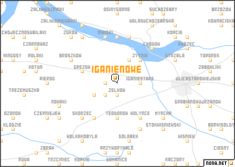 map of Iganie Nowe