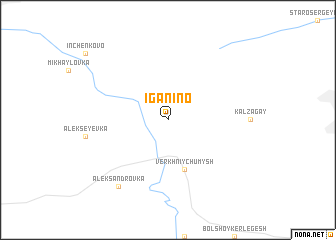 map of Iganino