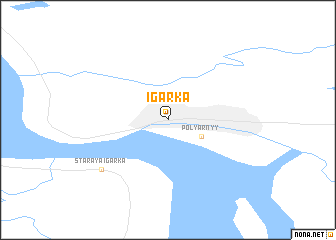 map of Igarka