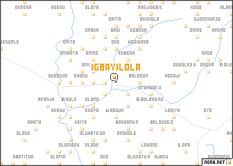 map of Igbayilola