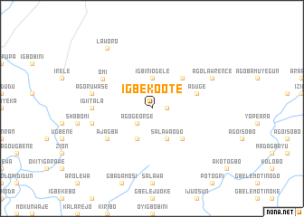 map of Igbeko Ote