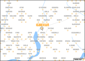 map of Igbekun