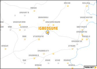 map of Igbe Ogume