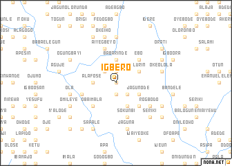 map of Igbero