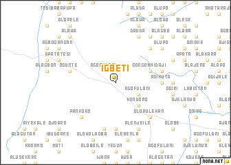 map of Igbeti