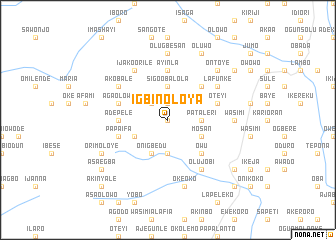 map of Igbin Oloya