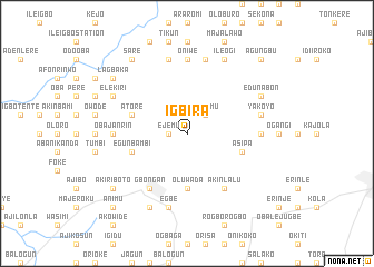 map of Igbira