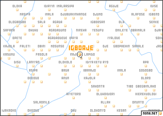 map of Igbo Aje