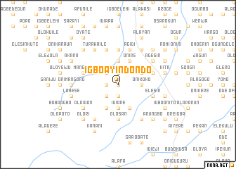 map of Igboayin Dondo