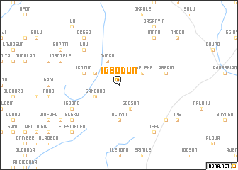 map of Igbodun