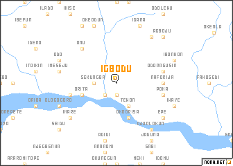 map of Igbodu