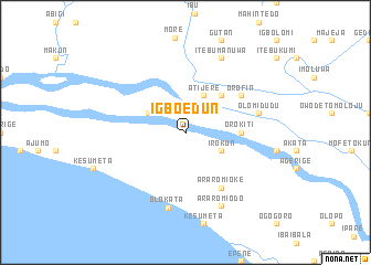 map of Igbo Edun