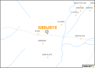 map of Igbo Ijaiye