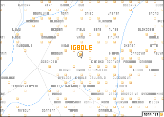 map of Igbole