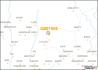map of Igbotako