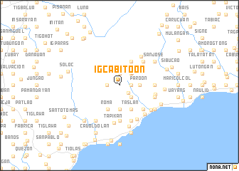 map of Igcabito-on